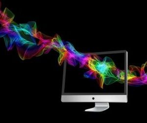 Affiliate Marketing computer showing colorful graph